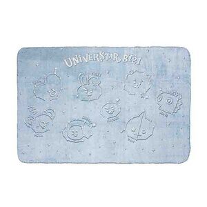 🌌 BT21 Blue Glow-in-the-Dark Constellations Plush Throw Blanket 55 x 38 inches